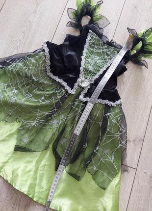 Карнавальное платье паука, ведьмы, на хелоуин, хеловин3 фото