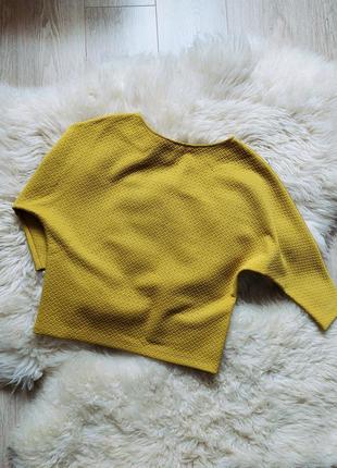 Комфортный реглан блузка горчичного цвета2 фото