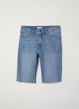 Блакитні джинсові шорти h&m, xs/s