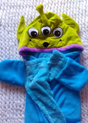 Крутое детское одеяло с капюшоном!...