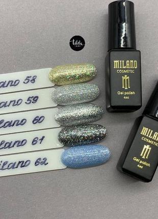 Гель лак milano cosmetic, 4 мл