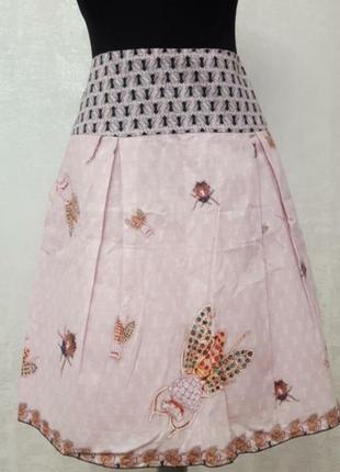 Легкая юбка с гламурным принтом