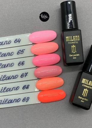 Гель лак milano cosmetic, 4 мл