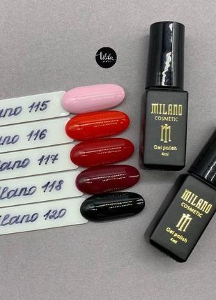 Гель лак milano cosmetic , 4 мл3 фото