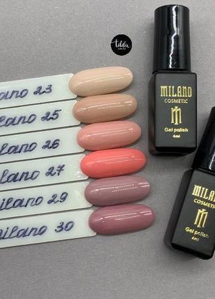 Гель лак milano cosmetic, 4 мл