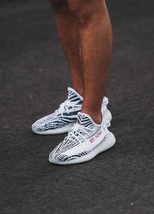 Мужские кроссовки adidas yeezy boost 350 v2 zebra 40-41-42-457 фото