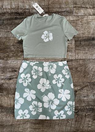 Комплект юбка и футболка