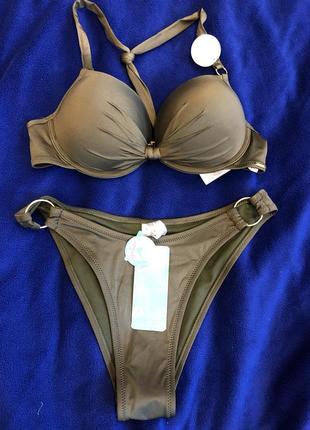 Шикарный фирменный купальник new yorker  указан размер с, но подойдёт на м