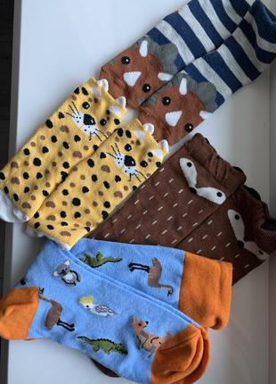 Шкарпетки носки animal лисички бегемотики тигреня