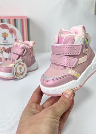 Демі черевики хайтопи для малюків на флісі3 фото