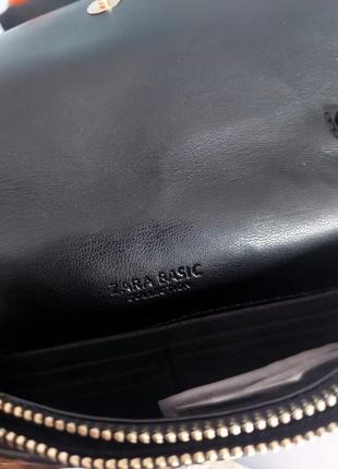 Леопардовый принт тренд 2024. стильная брендовая сумка кросс боди. zara 100% натуральная коровья шерсть и кожа.6 фото