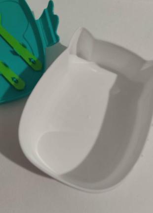 Зручний ланч бокс, ланчбокс, lunch box, lunchbox сова, пластиковий контейнер 1л у вигляді сови, бірю4 фото