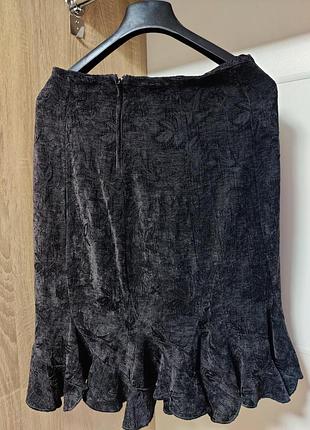 Юбка женская юбка классическая вельветовая бархатная 2