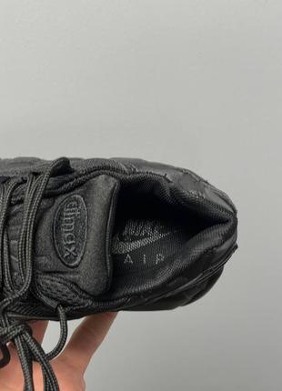 Мужские кожаные кроссовки nike air max 95 «black». рефлектив. цвет черный7 фото