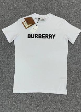 Мужская футболка burberry белая / футболка барбери