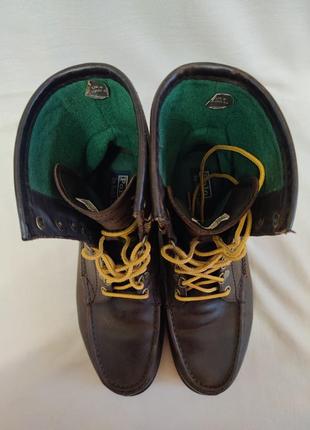 Мужские кожаные ботинки "polo"ralph lauren размер eur-43 (28 см)5 фото