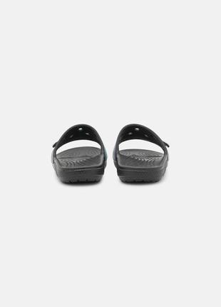 Крокс слайд черные классик мульти classic crocs slide out of this world multi / black6 фото