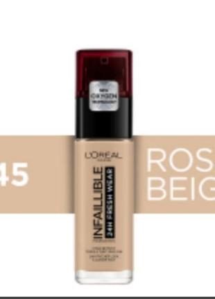 Loreal infaillible  24h fresh wear стойкий матирующий тональный крем