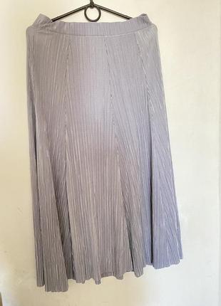 Серебряная юбка-миди reserved1 фото