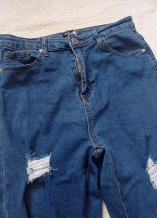 Стрейчевые джинсы рванки boohoo2 фото