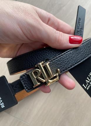 Двухсторонний кожаный пояс, ремень.