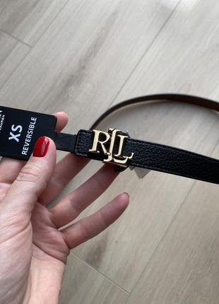 Двухсторонний кожаный пояс, ремень.