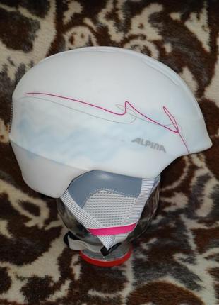 Жіночий лижний шолом "alpina".розмір 54-57