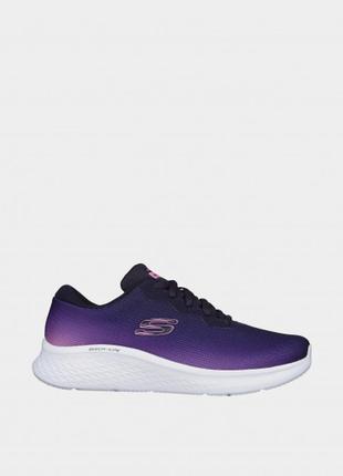 Фиолетовые женские кроссовки skechers / повседневные кроссовки скечерс