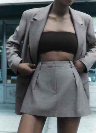 Шорти-спідниця low rise zara