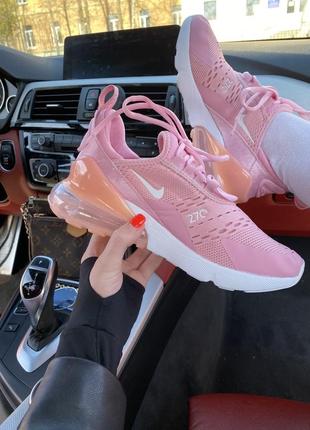 Pink and white air max 270 hot sale