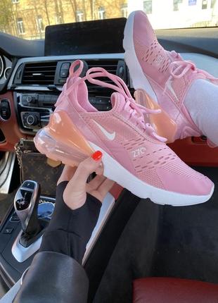 Жіночі кросівки nike air max 270 pink white / smb