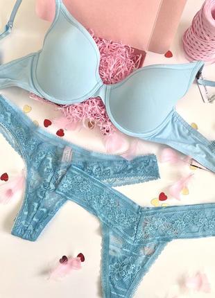 Небесно-голубий комплект від victoria’s secret🦋