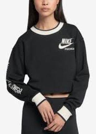 Укороченная кофта, двухсторонняя тедди свитшот, свитер, батник nike5 фото