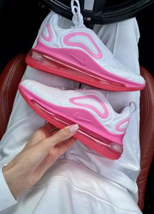 Женские кроссовки nike air max 720 white pink снижка sale  ⁇  smb7 фото