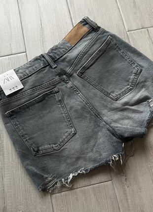 Круті високі джинсові шорти від zara4 фото