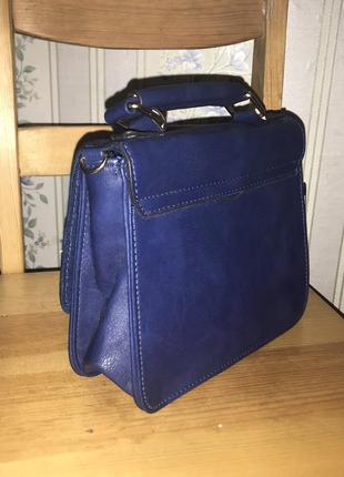 Темно-синяя сумка клатч4 фото