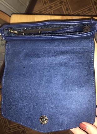 Темно-синяя сумка клатч5 фото