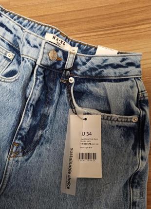 Мега актуальні джинси з не обробленим краєм. швеція2 фото