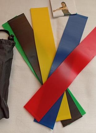 🌲🎉eveline набір спортивних еластичних гумок стрічок для вправ на ноги, сідниці🌲🎉