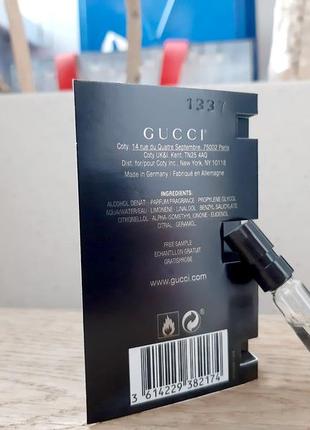 Gucci guilty eau de parfum pour homme💥оригинал миниатюра пробник mini spray 1,5 мл книжка4 фото