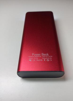 Мощный power bank arexes 20000 mah, повербанк индикация заряда, фонарь, (реальная емкость)8 фото