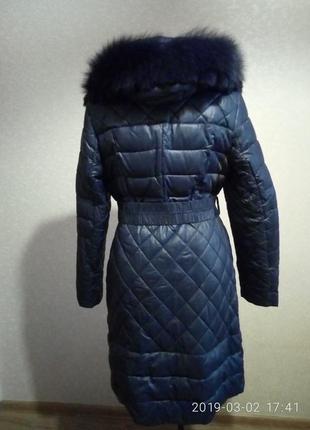 Пальто зимове з натуральним хутром🌹2 фото