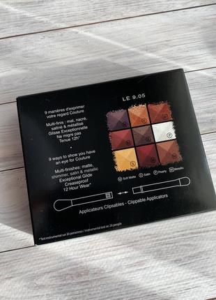 Палетка тіней для повік givenchy eyeshadow palette with 9 colors2 фото