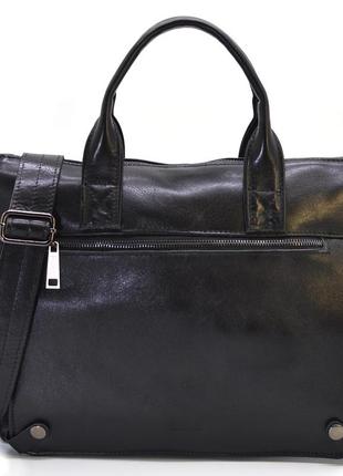 Мужская кожаная сумка с отделением для ноутбука и клапаном ga-7120-1md tarwa