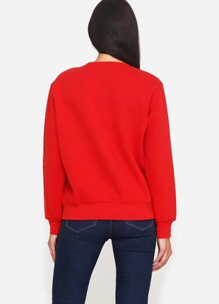 Красный свитшот реглан свитер2 фото