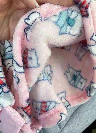 Махрова тепла піжама, махровая тёплая пижама единороги3 фото