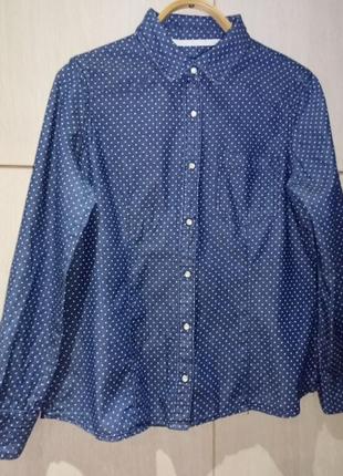 Блузка, рубашка, сорочка деним in extenso. eur.42.
