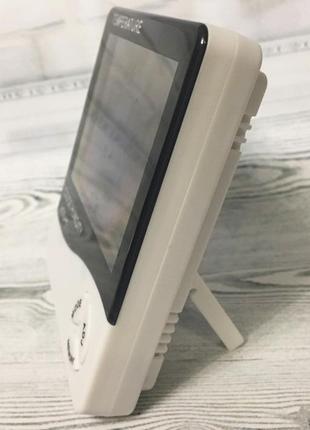 Цифровий, електронний термометр, годинник, гігрометр, будильник, настільний, настінний htc-2