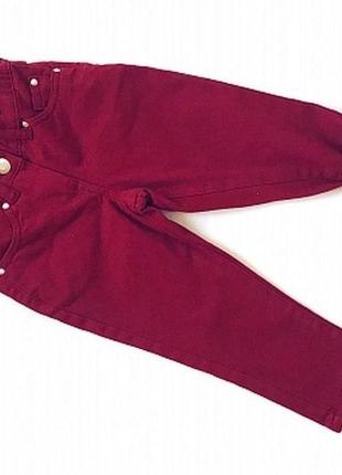 Качественные плотные термо джинсы kuniboo для девочки р.98/104, германия1 фото