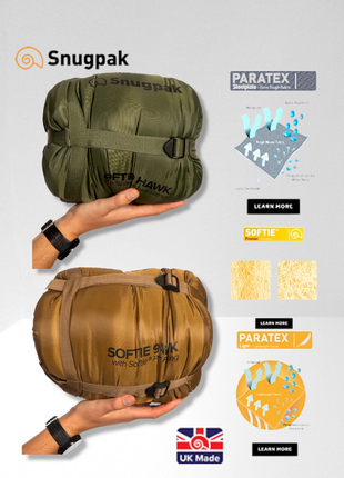 Зимовий спальний мішок softie 9 hawk snugpak® військовий тактичний утеплювач softie® premier7 фото